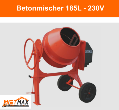 Betonmischer 185L - 230V